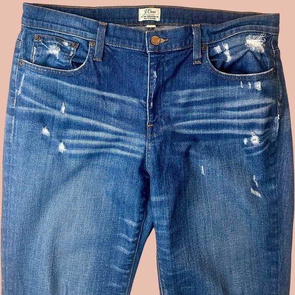 J. Crew ‘Slim Fit Broken In Boyfriend Jeans’ in “Silverwood Wash” Size 31 - Picture 4 of 14